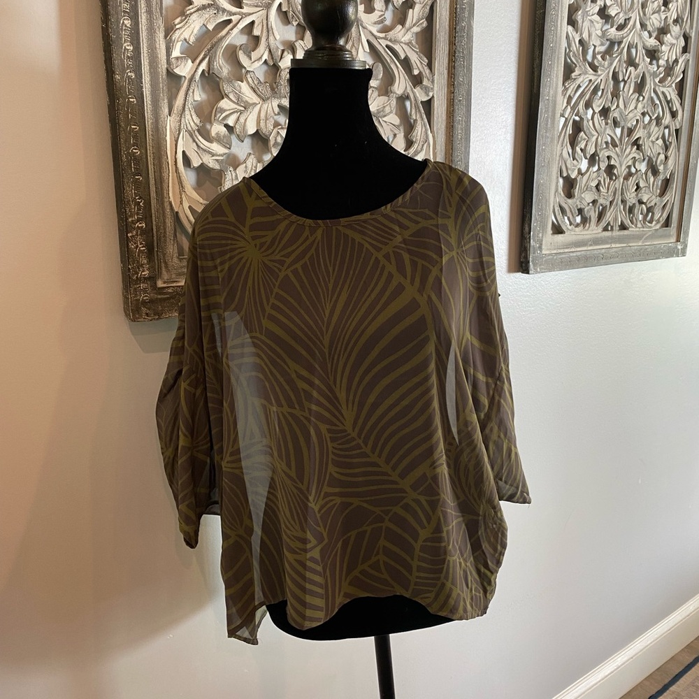 Miami Sheer Green Blouse
